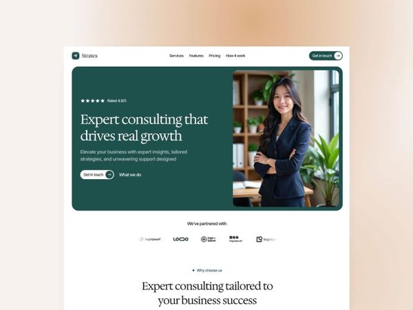 Stratex — Consulting Agency Template