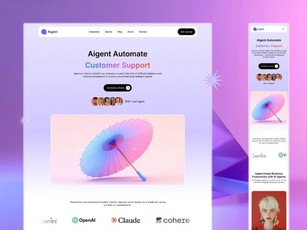 iGent — Framer template for AI agents