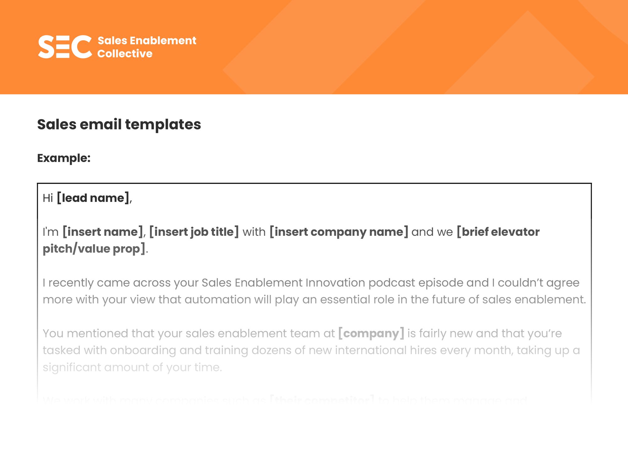 SEC email template - membership