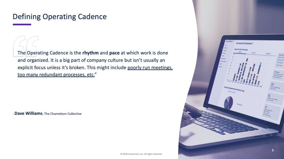 defining operatin cadence