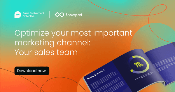 Optimizing your most important marketing  channel: Your sales team