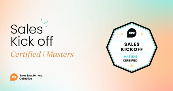 Sales Kickoff Certified: Masters
