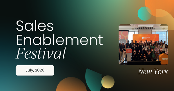 Sales Enablement Festival New York, July 2026