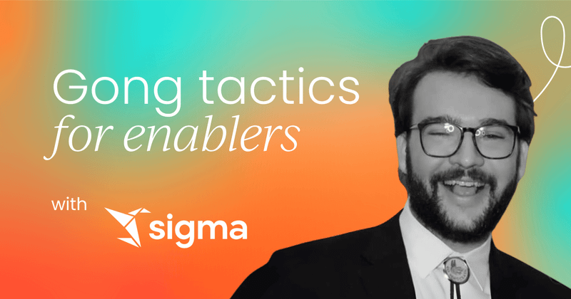 4 Gong tactics every enablement team   should know