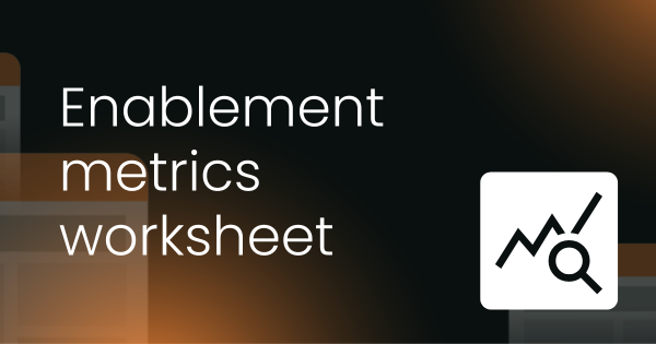 Sales enablement metrics worksheet