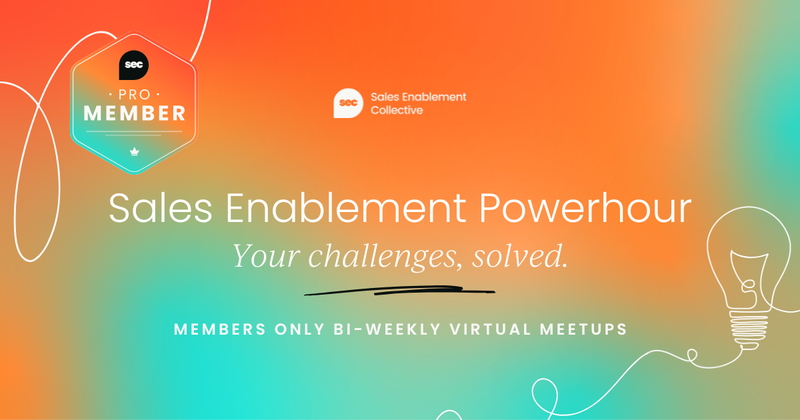 Sales Enablement Powerhour  Bi-weekly virtual meetups