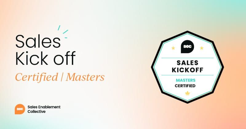 Sales Kickoff Certified: Masters