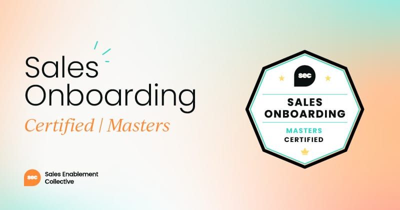 Sales Onboarding Certified: Masters
