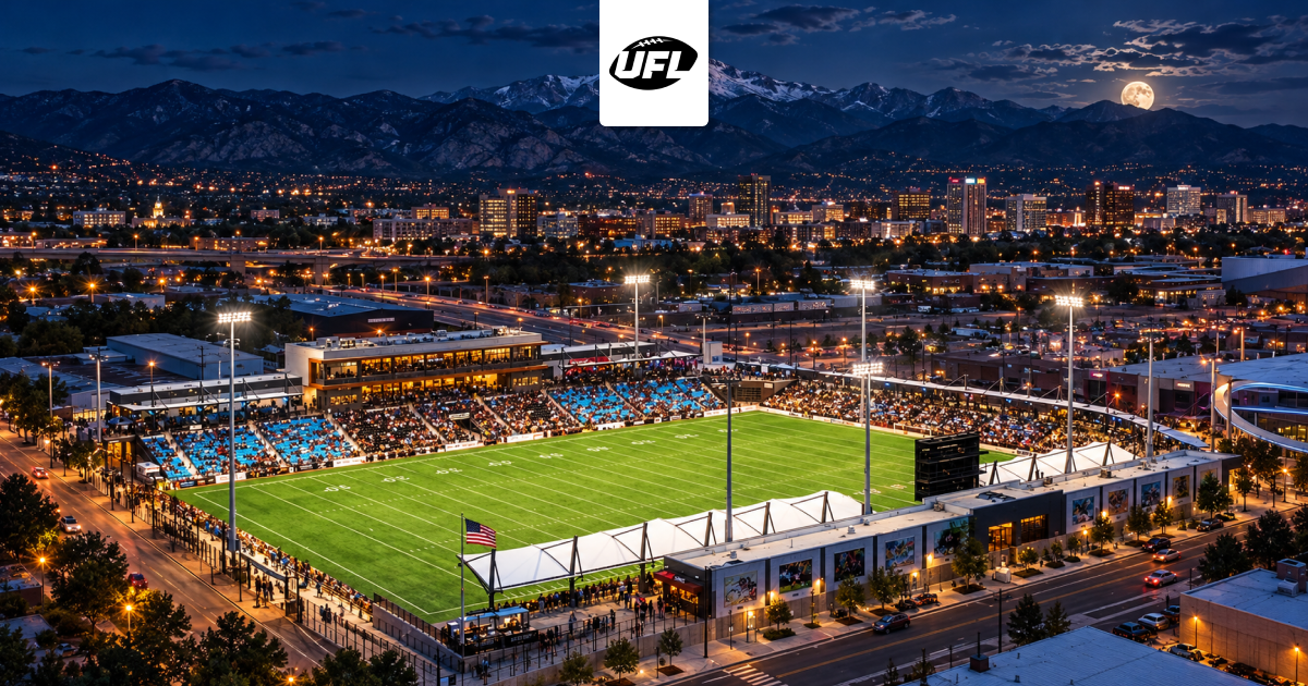 Colorado Springs, de la meciul din 1885 la UFL