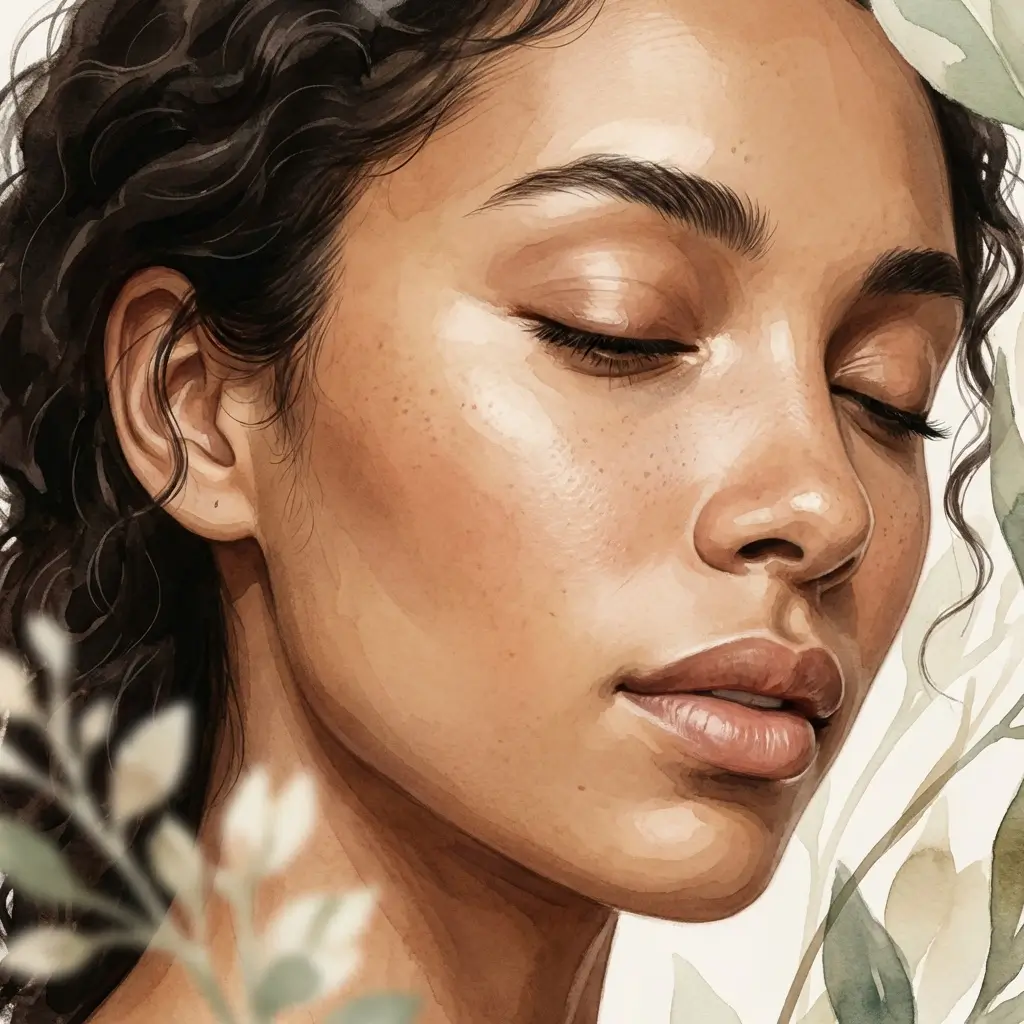 woman face close up