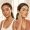 Split image of two women examining different pigment patterns — defined PIH mark and diffuse melasma