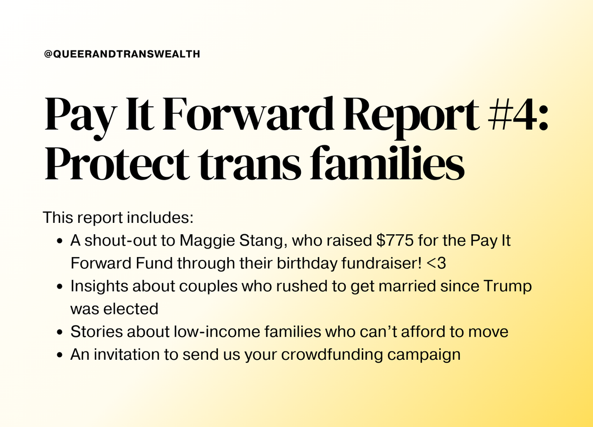 Pay It Forward #4: Protect trans families