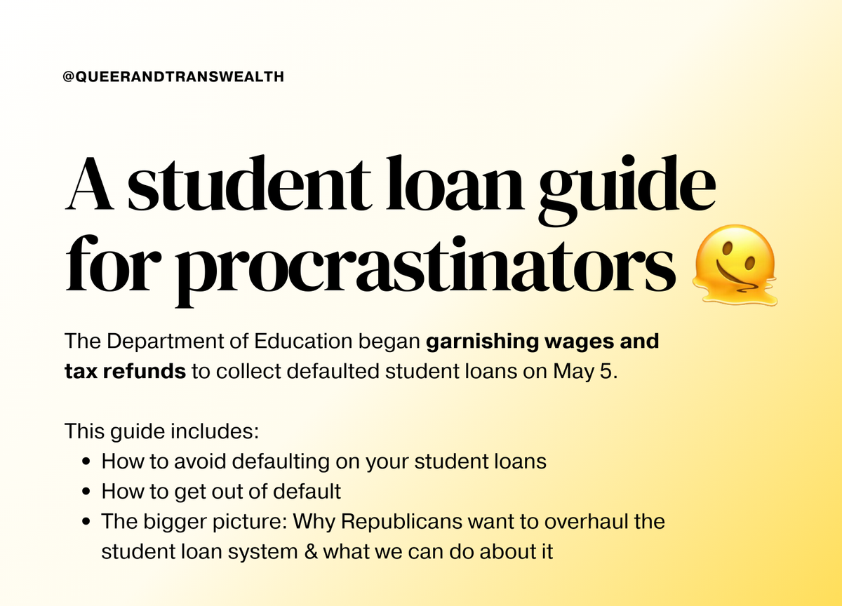 a student loan guide for procrastinators