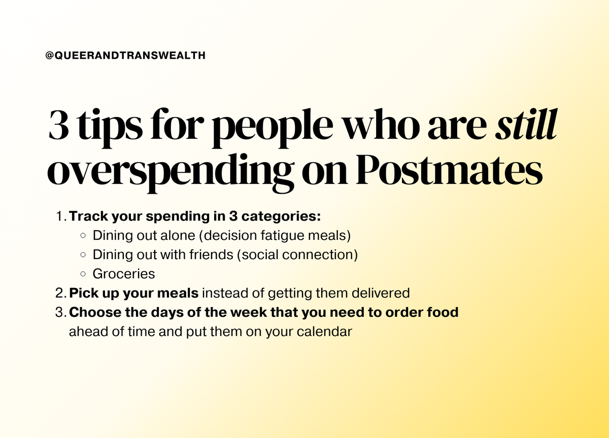 3 tips for people who are *still* overspending on Postmates