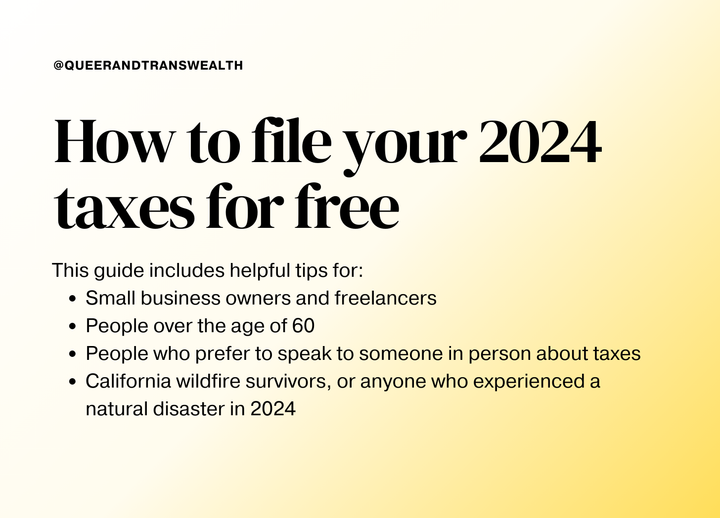 How to file your 2024 taxes for free