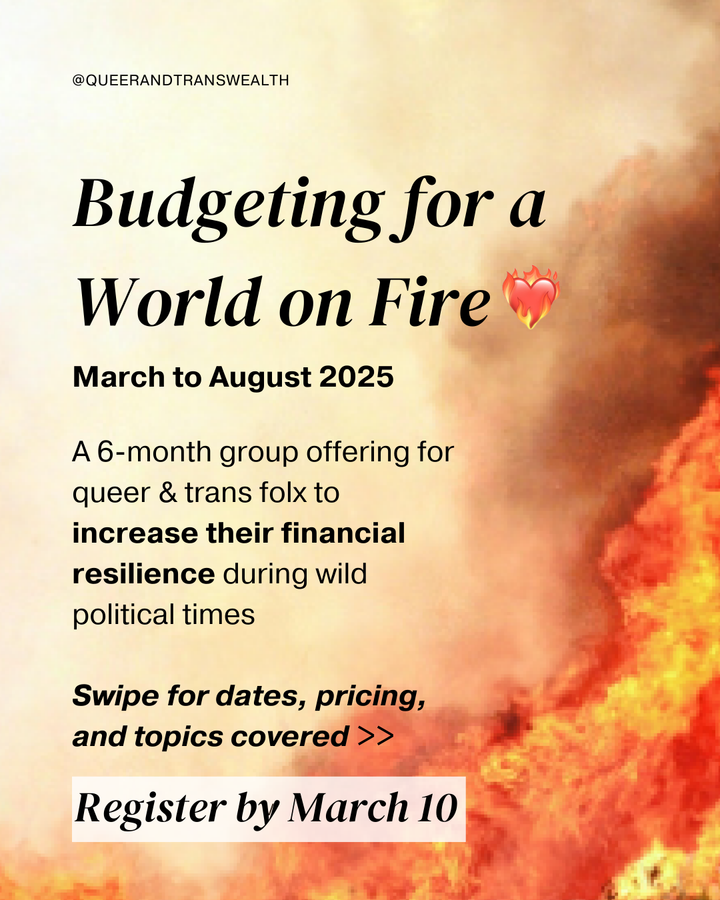 Budgeting for a World on Fire ❤️‍🔥