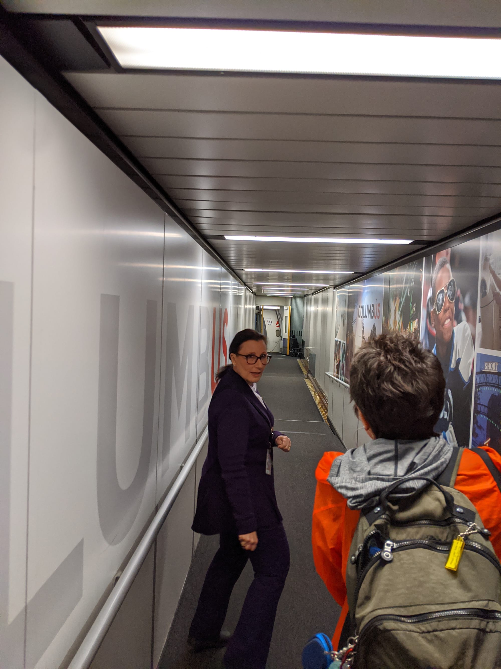 And the ENTIRE plane was ours!