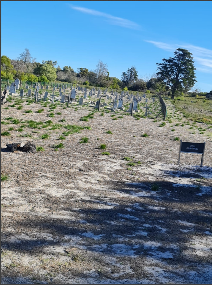 Leper's graveyard