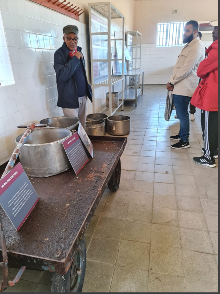 The kitchen where Lucy served as a prisoner