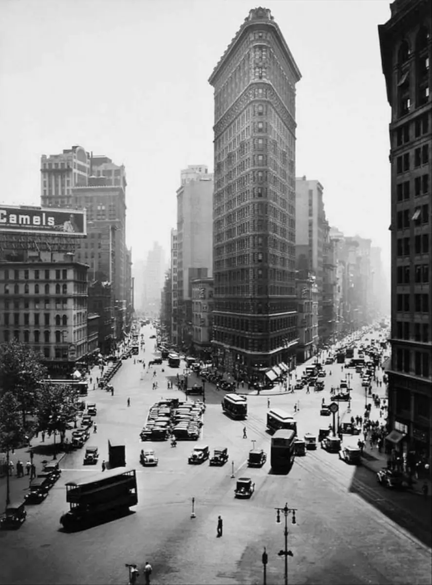 The Flatiron Building, New York City, 1938 by Berenice Abbott