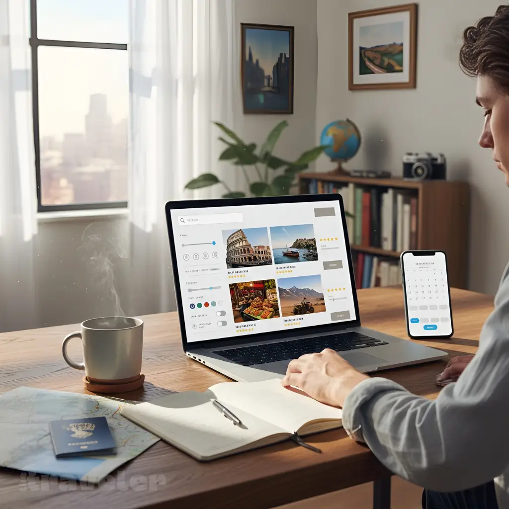 Traveler plans tours on GetYourGuide