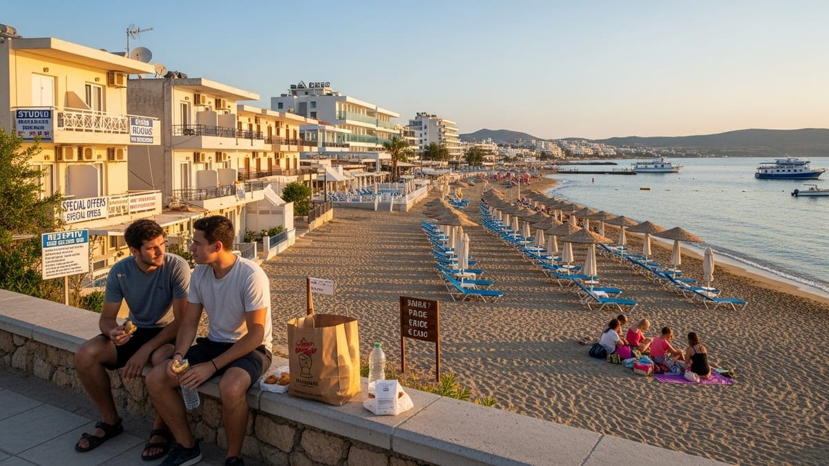 Faliraki beach, Rhodes, Greece