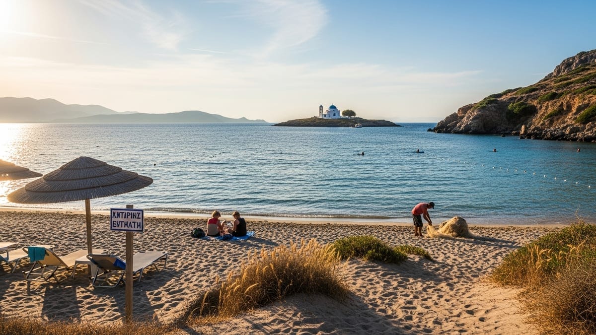 beach cove in Kefalos, Kos, Greece