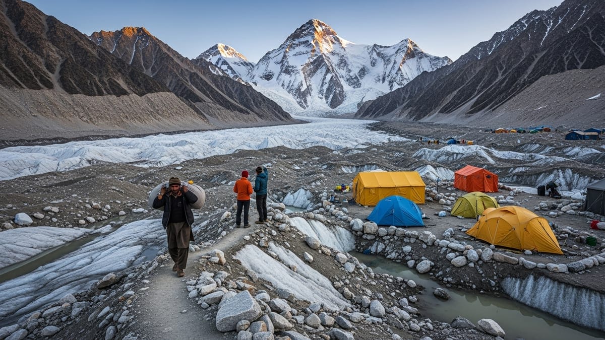 Concordia, the Baltoro Glacier in Pakistan's Karakoram