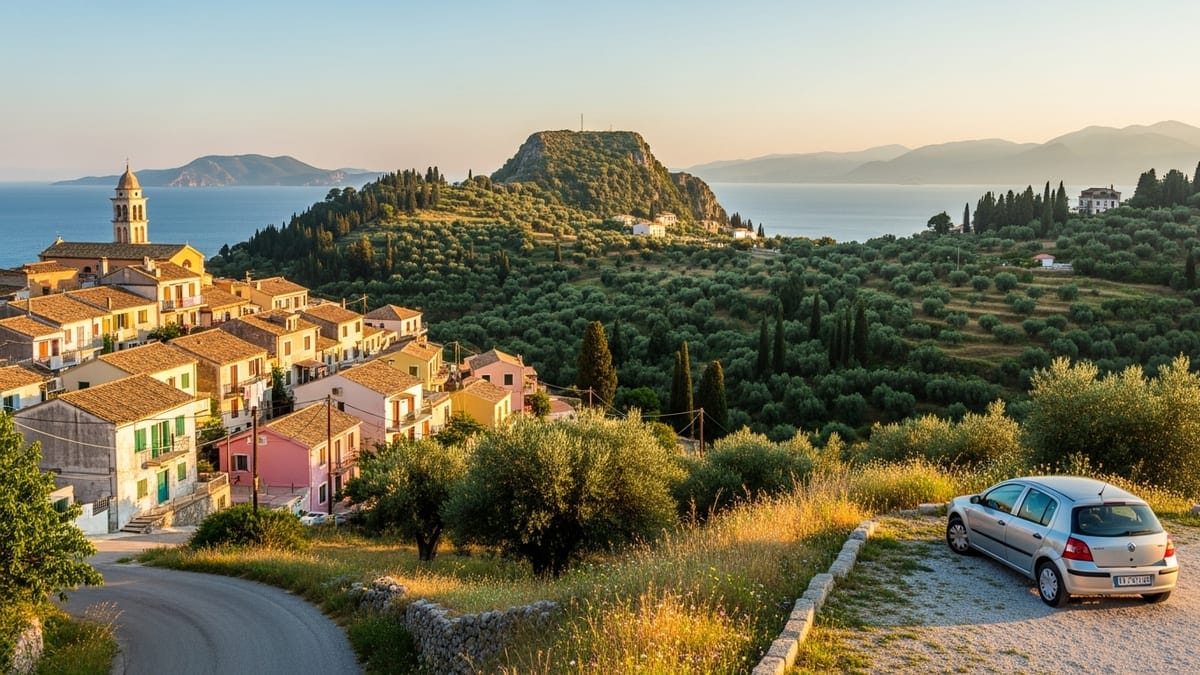 view of Corfu, Greece