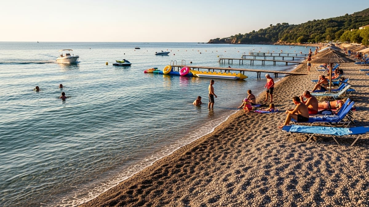 Ipsos Beach in Corfu