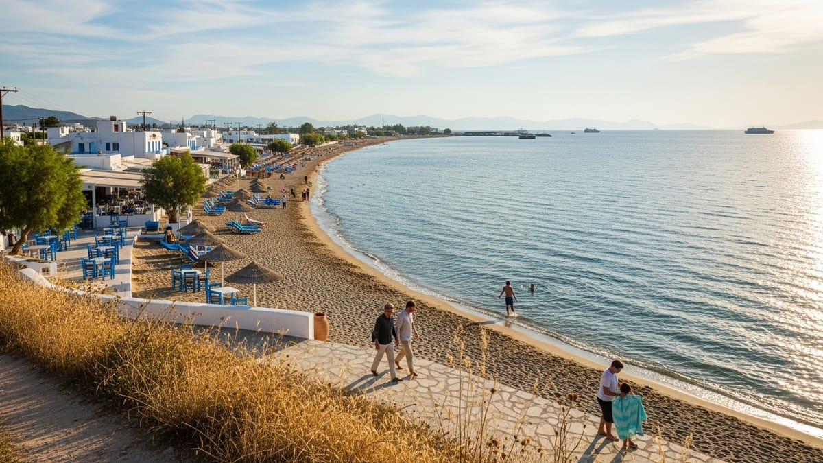 A late afternoon view of Kos, Greece