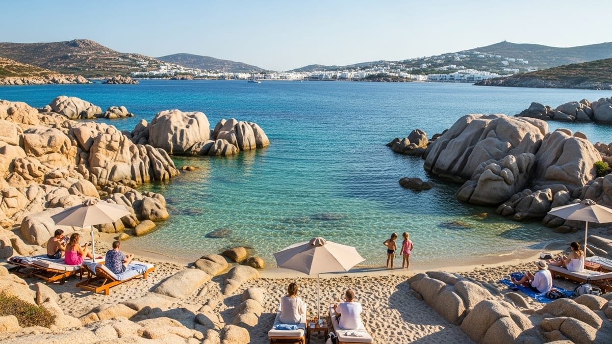 Naoussa Bay in Paros, Greece