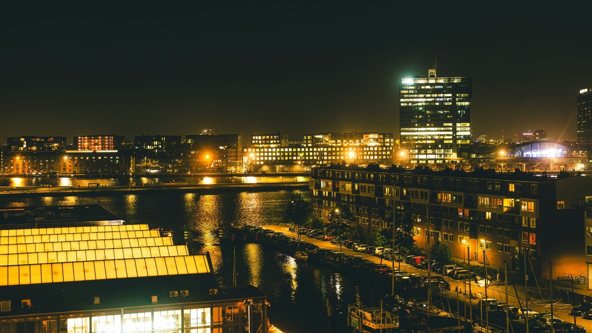 cityscape-with-illuminated-buildings