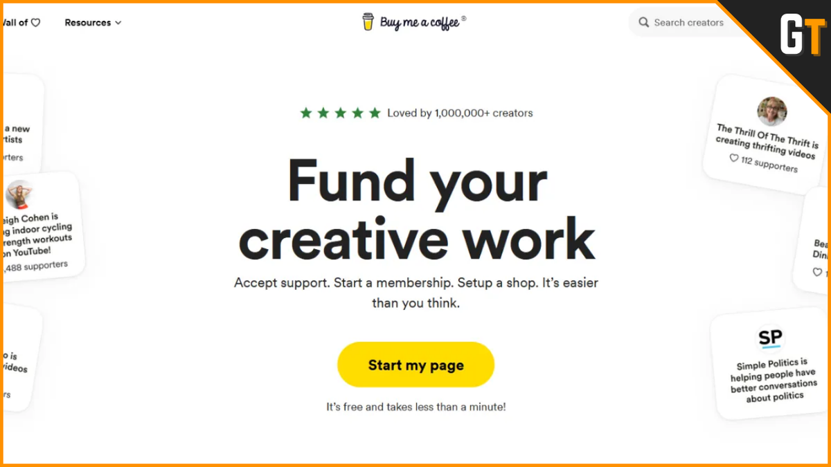 Buy Me A Coffee Lets You Build a Creator Business for Free