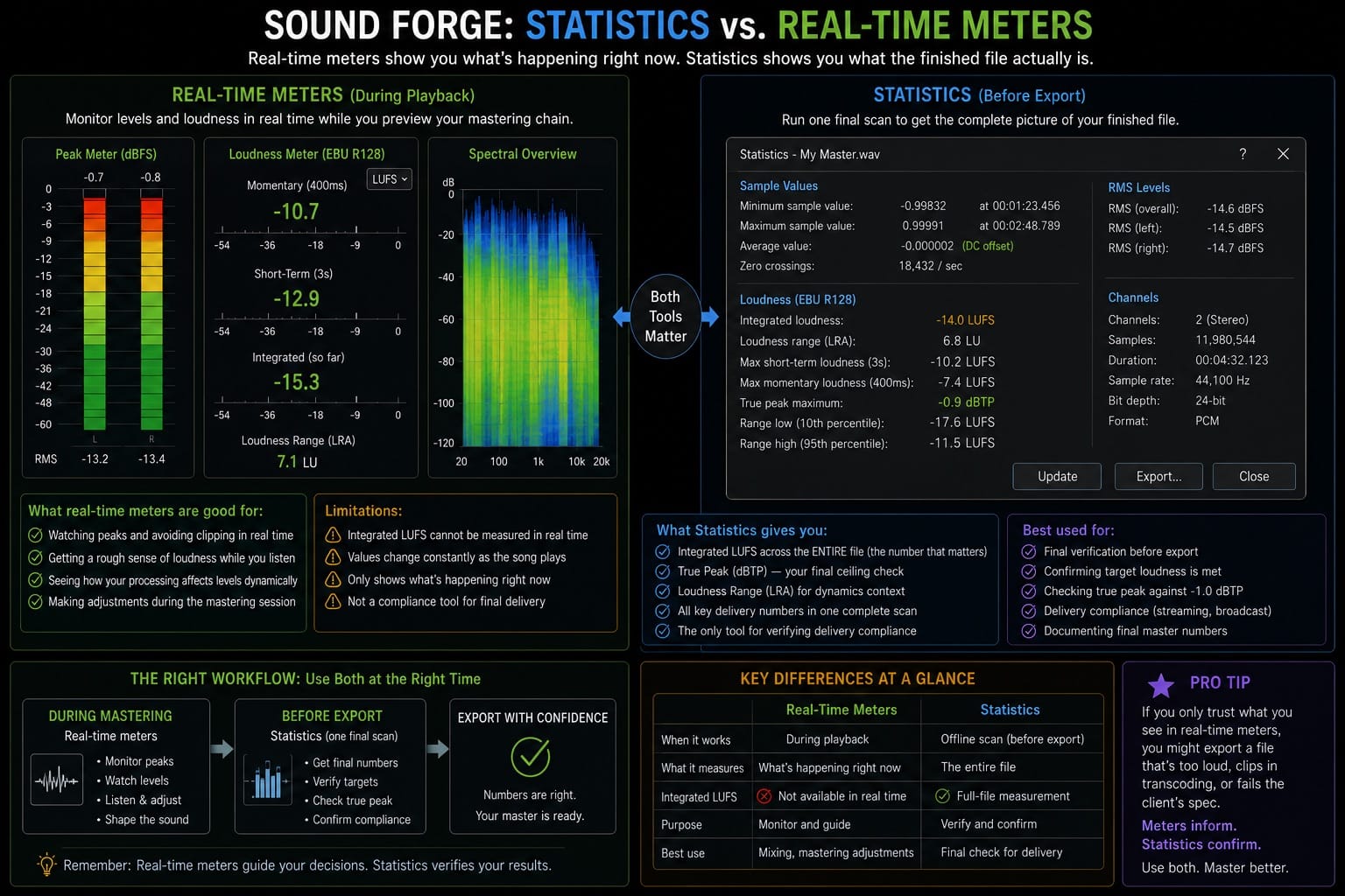 Statistics vs Real Time Meters