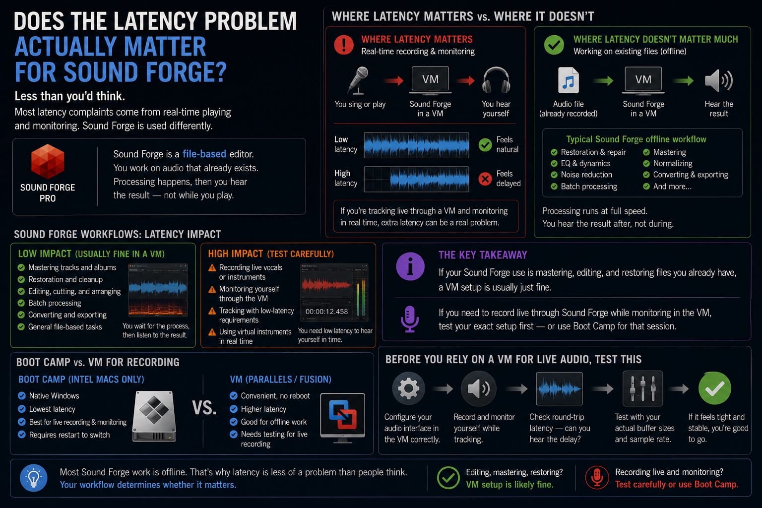 Does the Latency Problem Actually Matter for Sound Forge