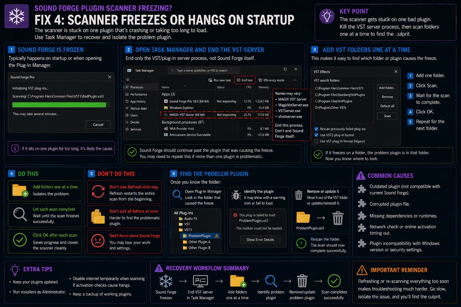 Fix 4 — Scanner Freezes or Hangs on Startup