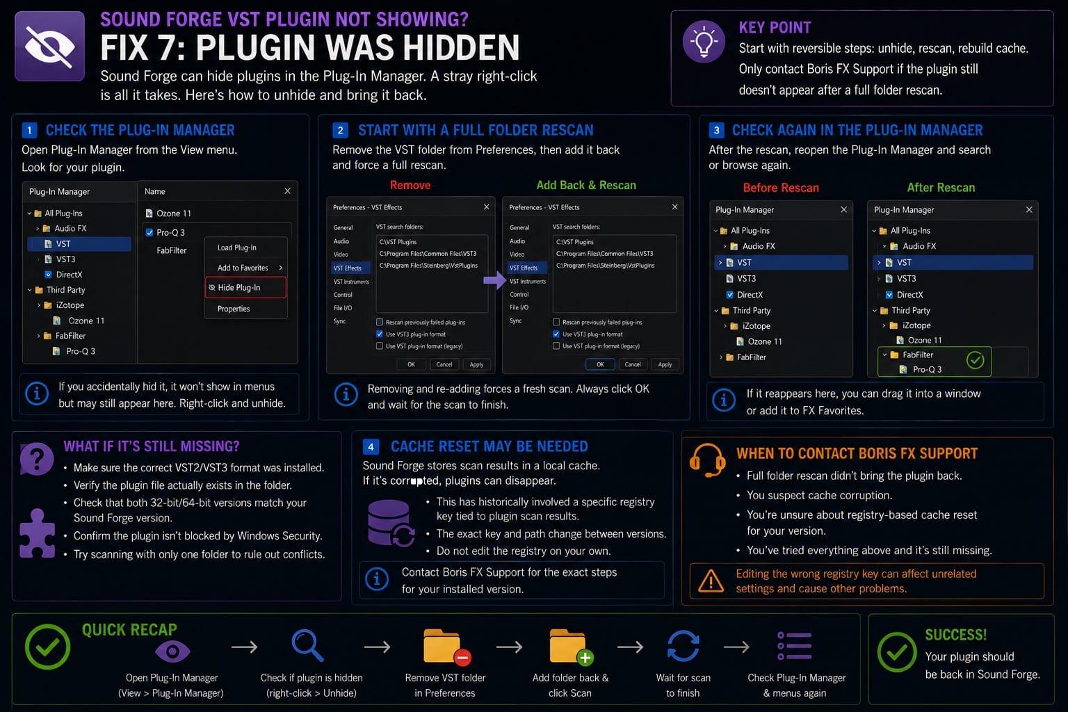 Fix 7 — Plugin Was Hidden