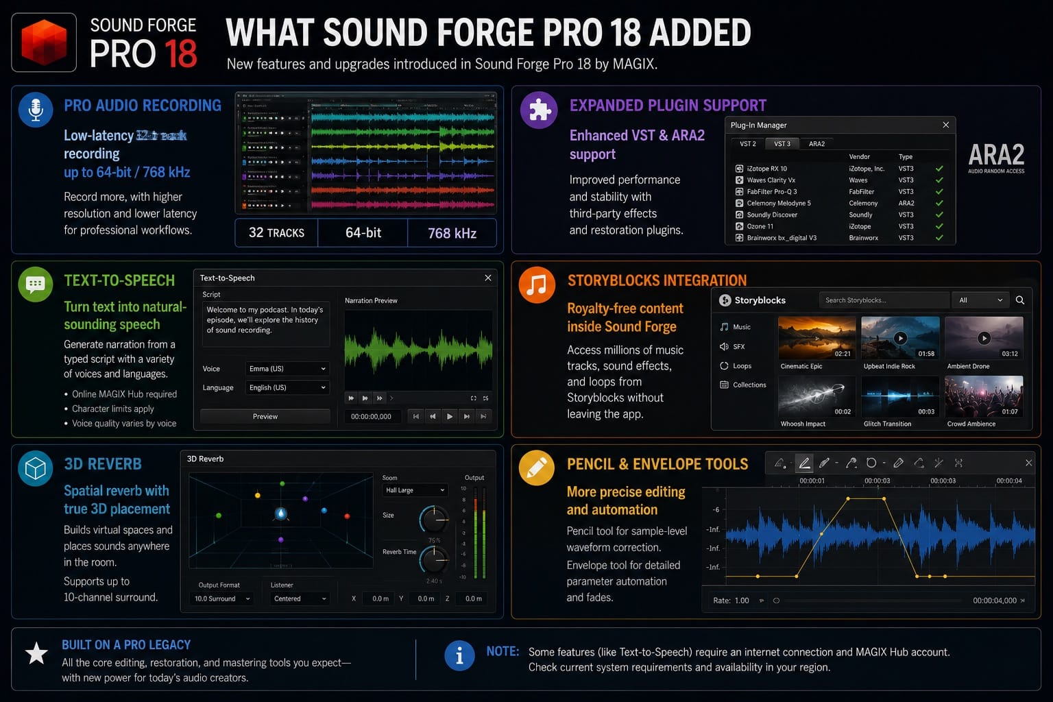What Sound Forge Pro 18 Added
