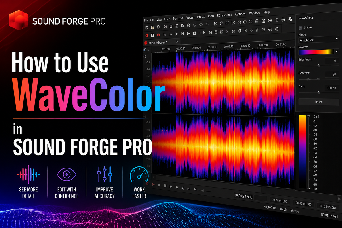 How to Use WaveColor in Sound Forge Pro