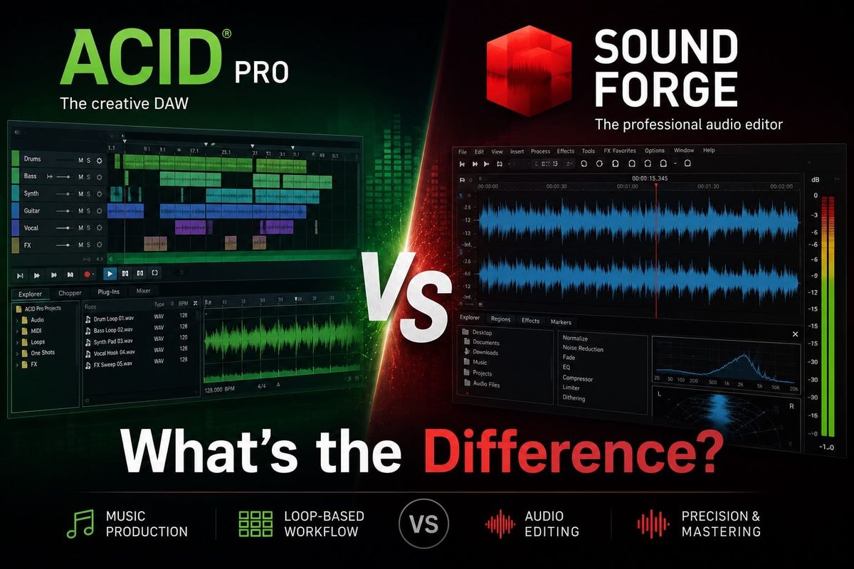Acid Pro vs Sound Forge: What's the Difference?