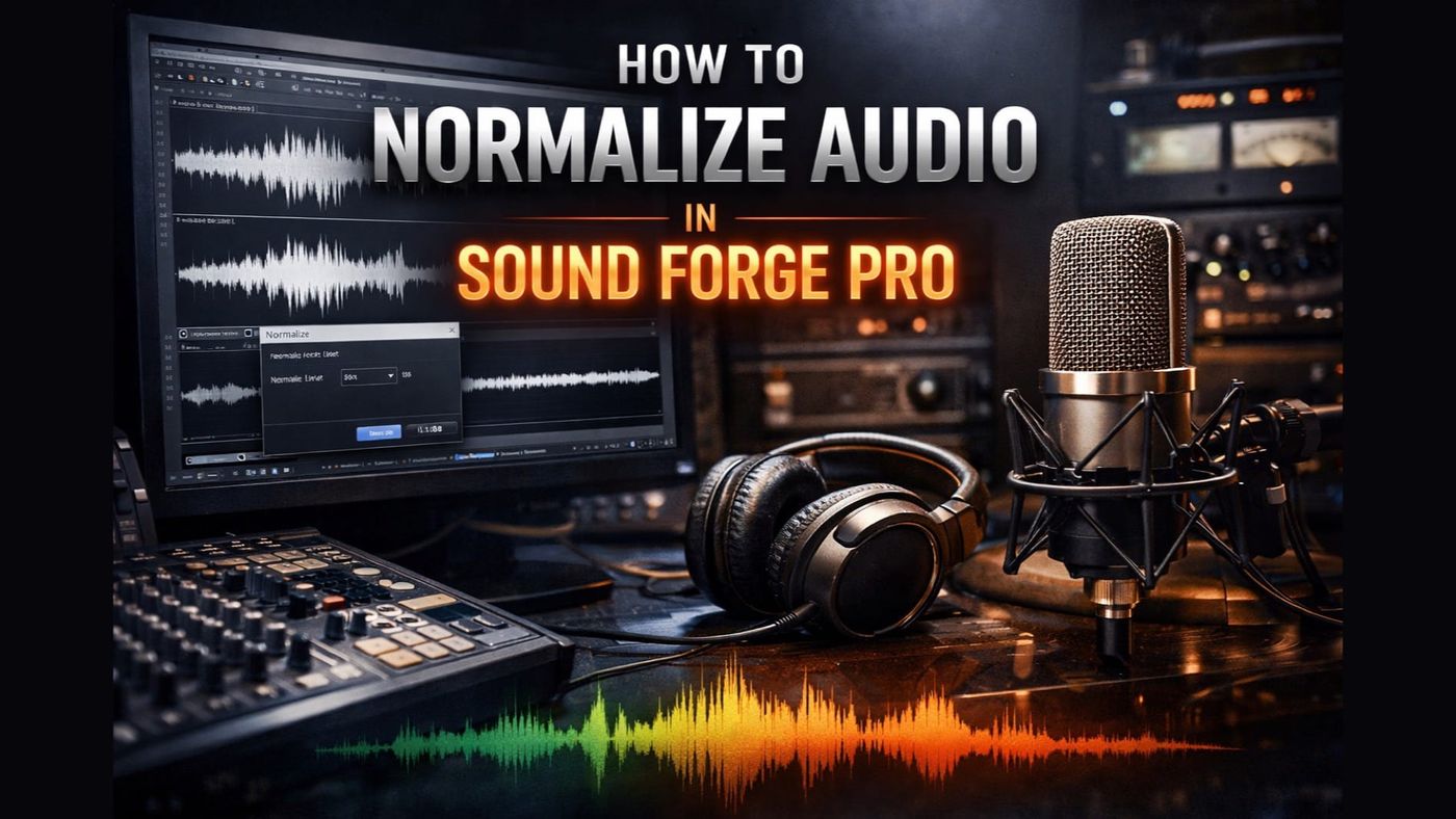 How to Normalize Audio in Sound Forge Pro