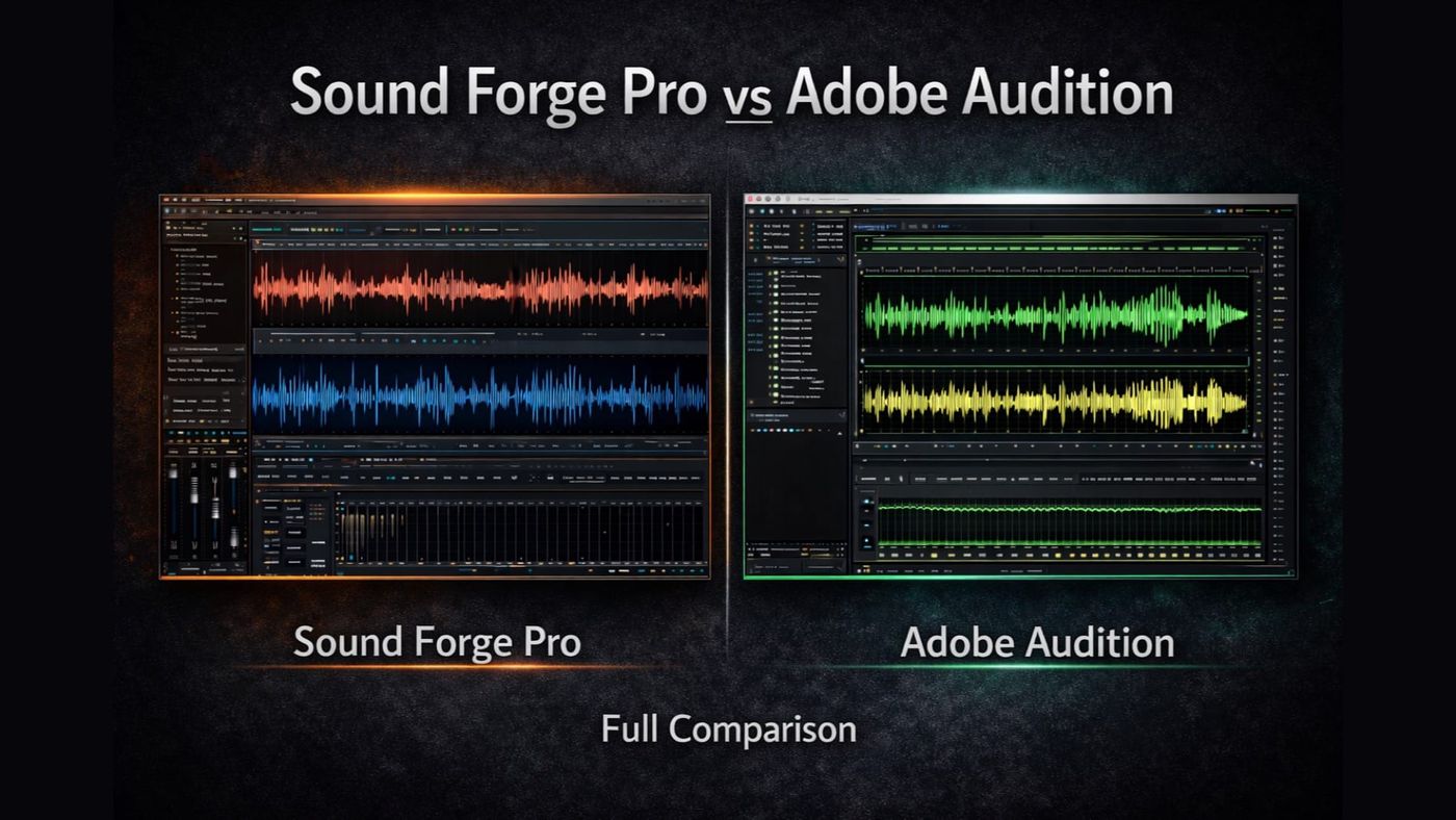 Sound Forge Pro vs Adobe Audition 2026 comparison