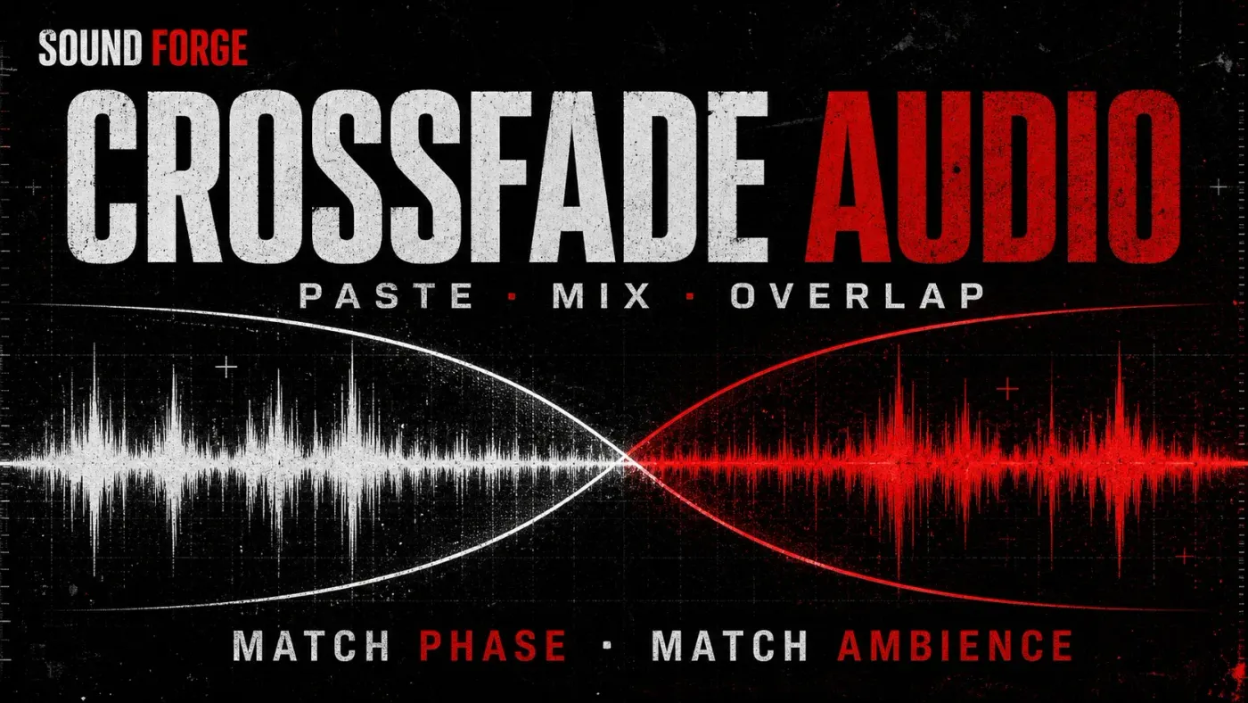Sound Forge crossfade between outgoing and incoming audio