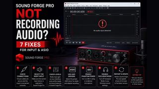 Sound Forge Pro Not Recording Audio: 7 Fixes for Input & ASIO