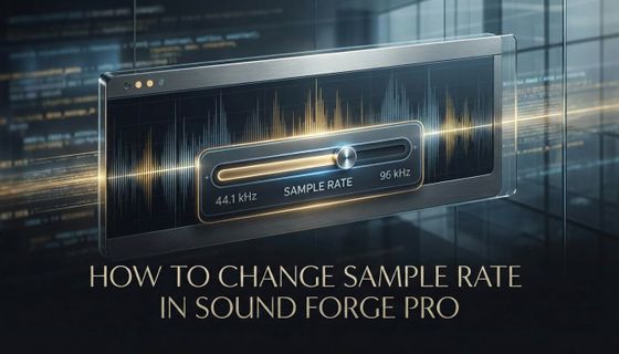 How to Change Sample Rate in Sound Forge Pro