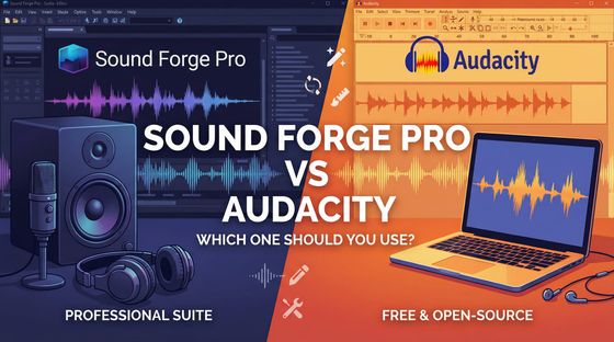 Audacity vs Sound Forge 2026: Free or Pro?