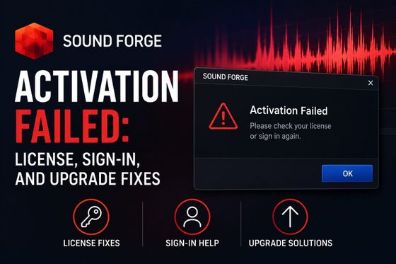 Sound Forge Activation Failed: License, Sign-In, and Upgrade Fixes