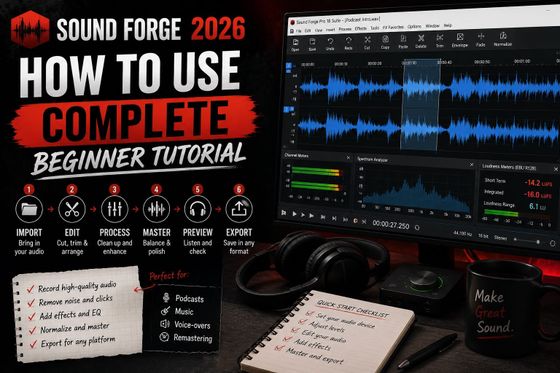 How to Use Sound Forge 2026: Complete Beginner Tutorial