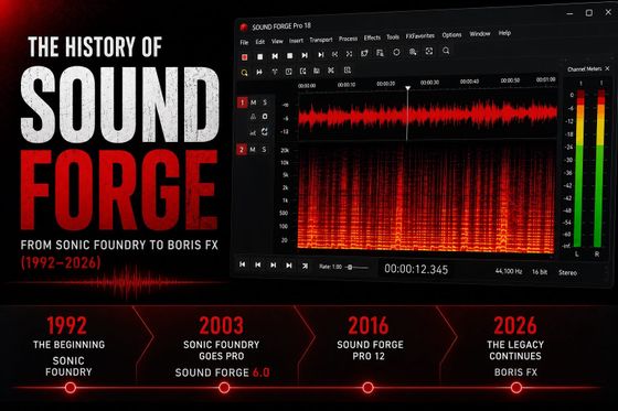 The history of Sound Forge: Sonic Foundry, Sony, MAGIX and Boris FX, 1992-2026